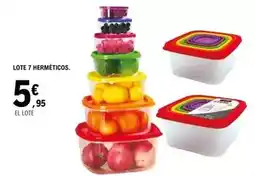 E.Leclerc Lote 7 herméticos oferta