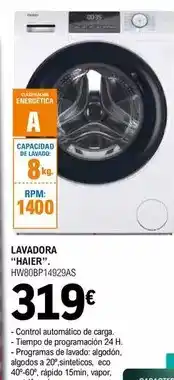 E.Leclerc Haier - lavadora oferta