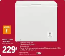E.Leclerc Hisense - congelador oferta
