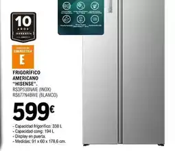 E.Leclerc Hisense - frigorifico americano oferta
