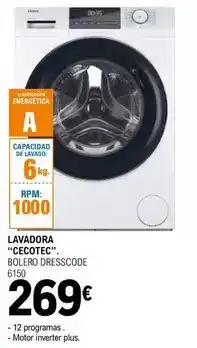 E.Leclerc Cecotec - lavadora oferta