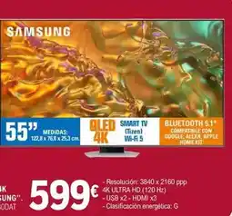 E.Leclerc Samsung - qled 4k tq55q80dat oferta