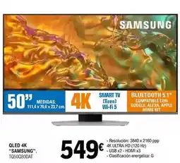 E.Leclerc Samsung - qled 4k tq50q80dat oferta