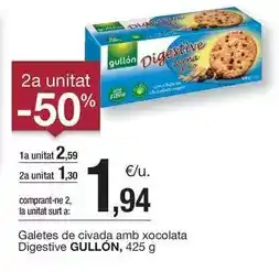 BonpreuEsclat Gullón - galetes de civada amb xocolata digestive oferta