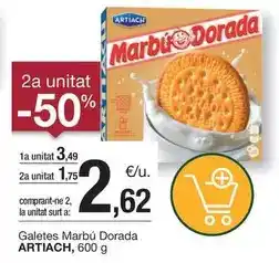 BonpreuEsclat Artiach - galetes marbú dorada oferta