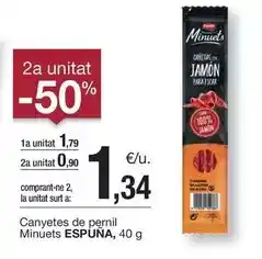 BonpreuEsclat Espuña - canyetes de pernil minuets oferta