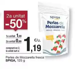 BonpreuEsclat Spiga - perles de mozzarella fresca oferta