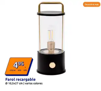 Action Farol recargable oferta
