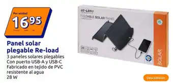 Action Panel solar plegable Re-load oferta