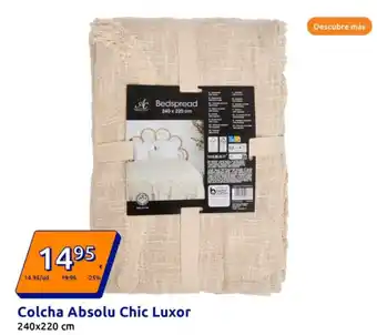 Action Colcha Absolu Chic Luxor 240x220 cm oferta