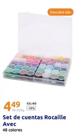 Action Set de cuentas Rocaille oferta