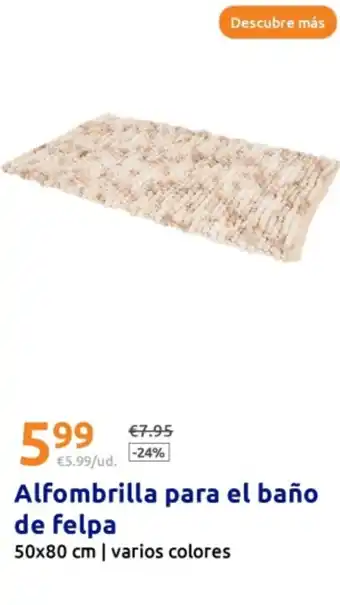 Action Alfombrilla para el baño de felpa oferta