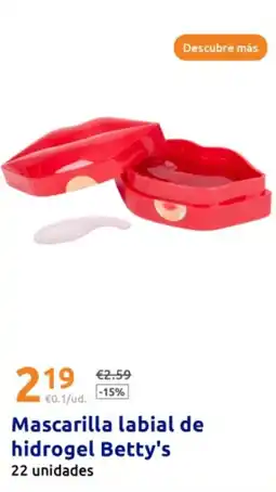 Action Mascarilla labial de hidrogel Betty's oferta
