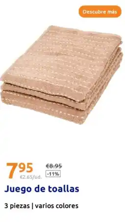 Action Juego de toallas oferta