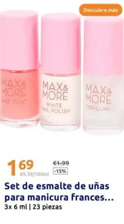 Action Set de esmalte de uñas para manicura frances oferta