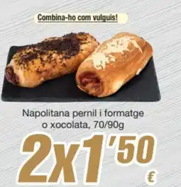 SPAR Fragadis Napolitana pernil i formatge o xocolata oferta