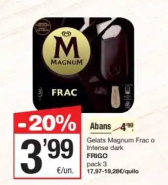 SPAR Fragadis FRIGO Gelats Magnum Frac o Intense dark oferta