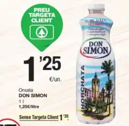 SPAR Fragadis DON SIMON Orxata oferta