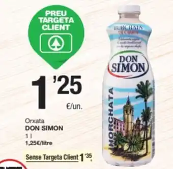 SPAR Fragadis DON SIMON Orxata oferta