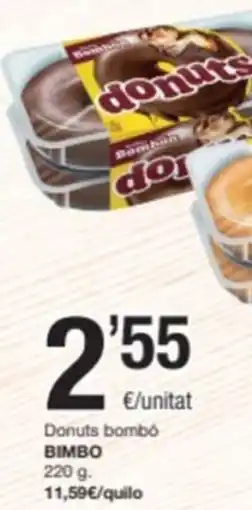 SPAR Fragadis BIMBO Donuts bombó oferta
