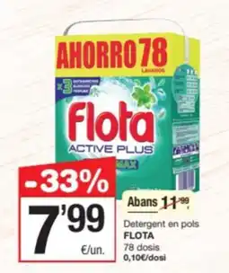 SPAR Fragadis FLOTA Detergent en pols oferta