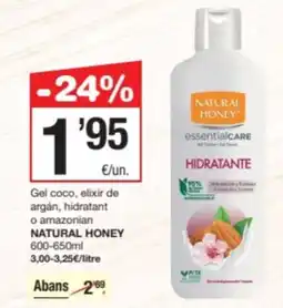 SPAR Fragadis NATURAL HONEY Gel coco, elixir de argán, hidratant o amazonian oferta