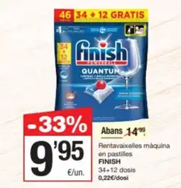 SPAR Fragadis FINISH Rentavaixelles màquina en pastilles oferta