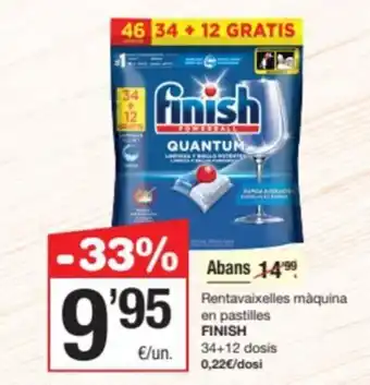 SPAR Fragadis FINISH Rentavaixelles màquina en pastilles oferta