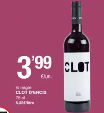 SPAR Fragadis CLOT D'ENCIS Vi negre oferta