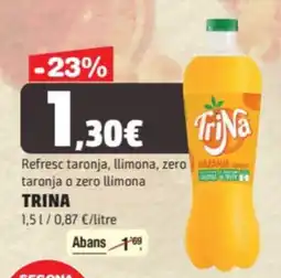 SPAR Fragadis TRINA Refresc taronja, llimona, zero NARANJA taronja o zero llimona oferta