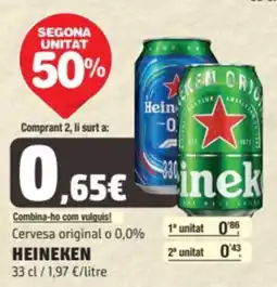SPAR Fragadis HEINEKEN Cervesa original o 0,0% oferta