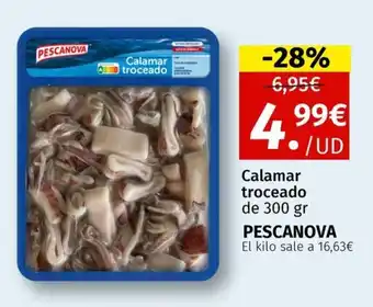 Maskom Supermercados PESCANOVA Calamar troceado oferta