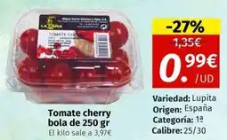 Maskom Supermercados Tomate cherry oferta