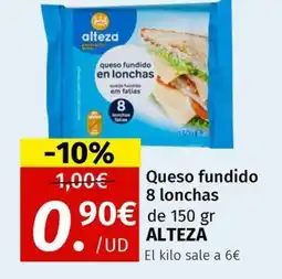 Maskom Supermercados ALTEZA Queso fundido 8 lonchas ALTEZA oferta
