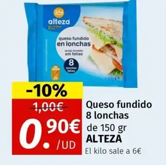 Maskom Supermercados ALTEZA Queso fundido 8 lonchas ALTEZA oferta