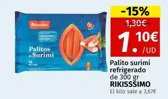 Maskom Supermercados RIKISSŠIMO Palito surimi refrigerado oferta