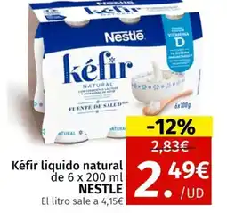 Maskom Supermercados NESTLE Kéfir liquido natural oferta
