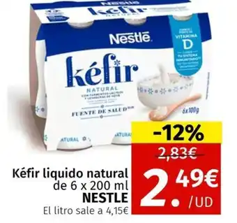 Maskom Supermercados NESTLE Kéfir liquido natural oferta