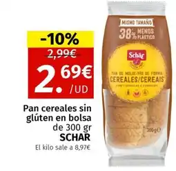 Maskom Supermercados SCHAR Pan cereales sin glúten oferta