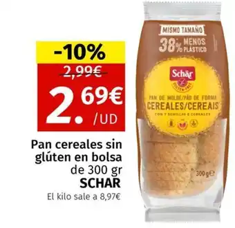 Maskom Supermercados SCHAR Pan cereales sin glúten oferta