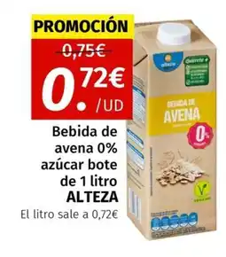 Maskom Supermercados ALTEZA Bebida de avena 0% azúcar oferta