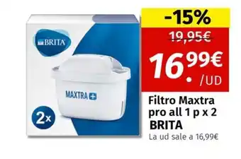 Maskom Supermercados BRITA Filtro Maxtra pro all 1 px 2 oferta