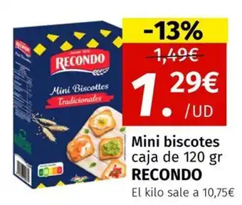 Maskom Supermercados RECONDO Mini biscotes caja oferta