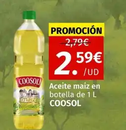 Maskom Supermercados COOSOL Aceite maiz oferta