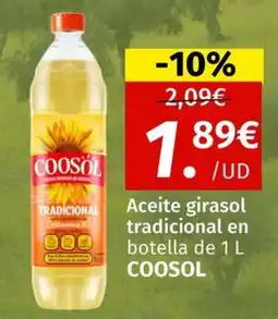 Maskom Supermercados COOSOL Aceite girasol tradicional oferta