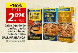 Maskom Supermercados GALLINA BLANCA Caldo líquido de paella, paella mixta o fumet oferta