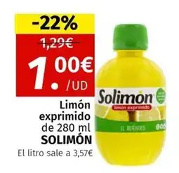 Maskom Supermercados SOLIMÓN Limón exprimido oferta