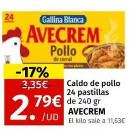 Maskom Supermercados AVECREM Caldo de pollo 24 pastillas oferta