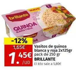 Maskom Supermercados BRILLANTE Vasitos de quinoa blanca y roja oferta