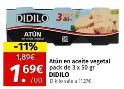 Maskom Supermercados DIDILO Atún en aceite vegetal oferta